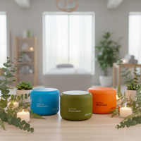 Flacon cosmétique en plastique de luxe de haute qualité avec dégradé de couleurs, emballage unique pour les soins de la peau avec compte-gouttes en plastique pour sérum et lotion
