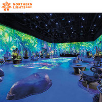 Projecteur Interactif Holographique 7D Mur et Sol pour Restaurant, Showroom, Salle de Classe