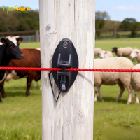 Aislante de PP Pinlock HPSFENCE de Alta Resistencia, Resistente a los Rayos UV e Impermeable, Fácil de Montar para Cercas Eléctricas y Ganado