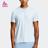 Ensemble de sport 2 pièces pour homme à séchage rapide, respirant, t-shirt à manches courtes et short fendu, pour la course, la gym, le sport, avec logo personnalisé