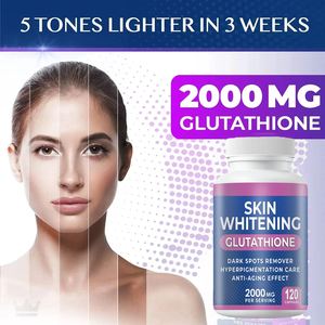 120 קפסולות l-glutathione למבוגרים לנהל ביעילות את העור תוספי תזונה צמחיים התחדשות מלנין - Product Image 2
