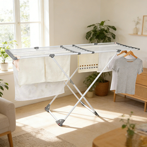 Séchoir à linge pliable sur pied pour usage domestique – Fournisseur d'usine - Product Image 1