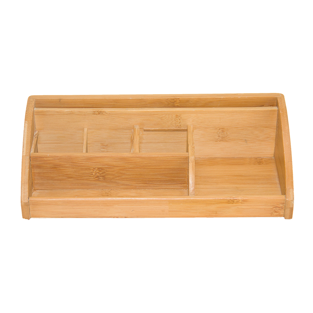 Офисный Настольный бамбуковый органайзер, коробка, Настольный Органайзер