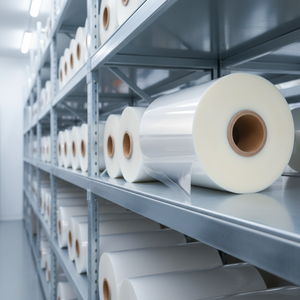 25 MM Kunststoff POF Schrumpffolie Verpackungsfolie Rolle für Zellophan Geschenkverpackung mit Schiebeschneider Boot-Schrumpffolie - Product Image 1