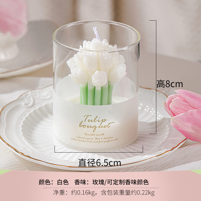 Porte-bouquet blanc (parfum : rose blanche)