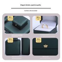 Hochwertige Schmuckverpackung mit Kronenverschluss Geschenkbox Halsketten-Anhänger-Box Armband-Box Großhandel Individualisierung