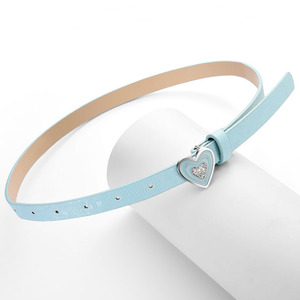 Cinturón Brillante para Niñas con Hebilla <span class=keywords><strong>de</strong></span> Corazón, Cinturón <span class=keywords><strong>de</strong></span> Cuero PU con Lentejuelas, Accesorio <span class=keywords><strong>de</strong></span> Moda para Ropa Infantil, Directo <span class=keywords><strong>de</strong></span> Fábrica - Product Image 5
