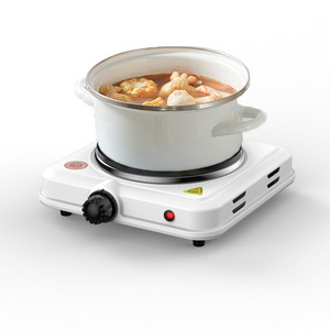 Placa Calefactora Eléctrica 220V con 5 Niveles de Temperatura Ajustables y Control de Perilla Blanca para Cocinar y Calentar - Product Image 2