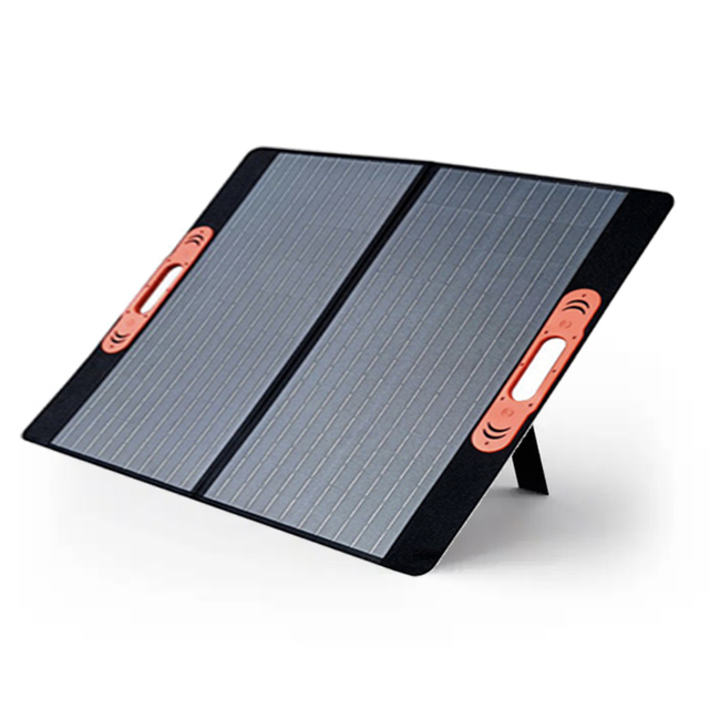 100W Portable Solar Panel - Monocrystalline Folding Design, Outdoor High Efficiency