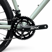 Vélo de gravier 700C 14 vitesses avec freins à disque, cadre en alliage d'aluminium léger, idéal pour les trajets quotidiens, l'aventure, les sentiers, la ville et la conduite urbaine