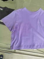 T-shirts courts en coton tricoté 100 % pour femmes, avec logo personnalisé, pour l'été, le yoga, la gym, manches courtes, couleur unie, décontracté, athlétique