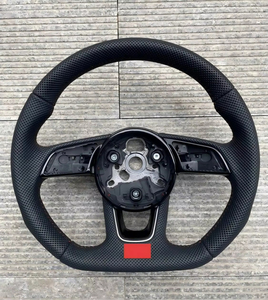 Volant de voiture personnalisé en cuir et fibre de carbone avec bouton de mode pour <span class=keywords><strong>Audi</strong></span> 2014 <span class=keywords><strong>2015</strong></span> A3 S3 S8 R8 RS3 S6 S7 A4 A5 A6 A7 C7 Q3 <span class=keywords><strong>Q5</strong></span> - Product Image 2