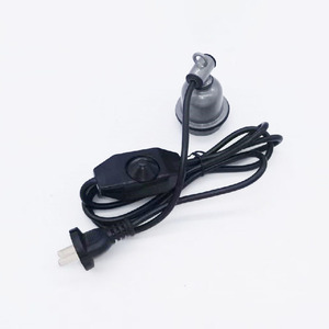 מתג תקע e27 בעל מנורה כפול חוט מנעול טבעת - Product Image 5