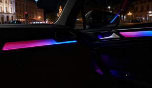 Kit d'éclairage ambiant LED SJC élégant 64 couleurs pour Volkswagen <span class=keywords><strong>Tiguan</strong></span> L <span class=keywords><strong>2017</strong></span>-2021, mise à niveau de l'intérieur, lumières d'ambiance galaxie - Product Image 3