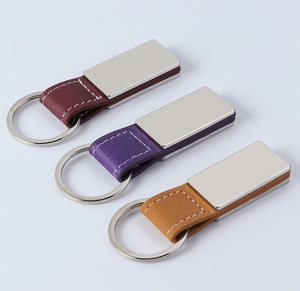 Leather <b>Keychain</b> Blanks Custom Wholesale Motorcycle Car Logo Designer Pu Rubber Faux Blanks Genuine Leather Key Chains - Product Image 4