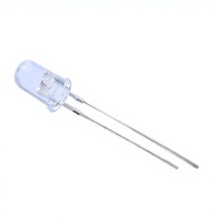 Diode LED DIP à tête haute luminosité 5 mm, lampe 2V/3V à économie d'énergie, marque HG, 0,06W, jaune, garantie 2 ans, angle de vision 20-25°