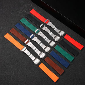 Bracelet de remplacement en caoutchouc fluoré pour <span class=keywords><strong>montre</strong></span> étanche Blue Needle <span class=keywords><strong>Eco</strong></span>-<span class=keywords><strong>Drive</strong></span> 20/22/24mm pour hommes - Product Image 2