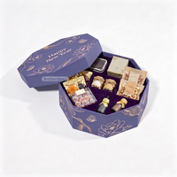 Boîte cadeau rigide de luxe personnalisée OEM pour bonbons du Nouvel An, avec séparateur, fabrication haut de gamme