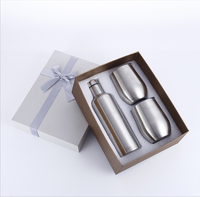 Ensemble de gobelets à boire en verre transparent, 6 pièces, 16oz, pour boisson fraîche, cadeau noir et blanc