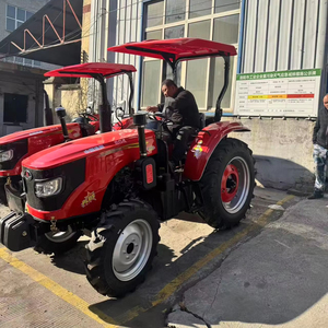 New4x4 air-conditioned cab diesel engine tractor — 4WD wheel tractor with gear drive pump and gearbox, suitable for agriculture. - Product Image 2
