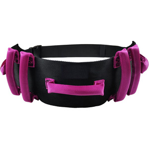 Cinturón de transferencia para caminar, soporte de cintura de nailon, talla L, morado, con asa de apoyo para movilidad de personas mayores - Product Image 2