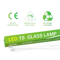 Lámpara LED T8 de 1.5M y 22W, 6500K, con Sensor de Movimiento por Radar, Cuerpo de Vidrio, Sin Necesidad de Balastro, Iluminación para Oficina, de Fábrica con 30 Años de Experiencia