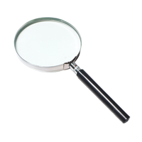 Handheld Reading Magnifiers 60/75/100 mm Metal Frame for Elderly Readers