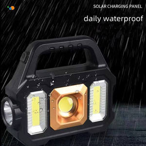 Fabricante Chino, Linterna de Camping Multifuncional Recargable LED COB con Carga Solar IP65, Personalizada, con Banco de Energía - Product Image 4