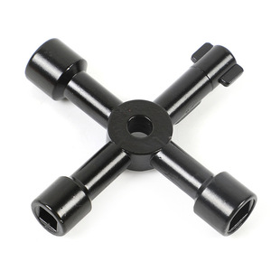 Clé triangulaire universelle multifonction 4-en-1 pour plombiers, idéale pour les compteurs gaz et électriques, les armoires et le purge des radiateurs - Product Image 2