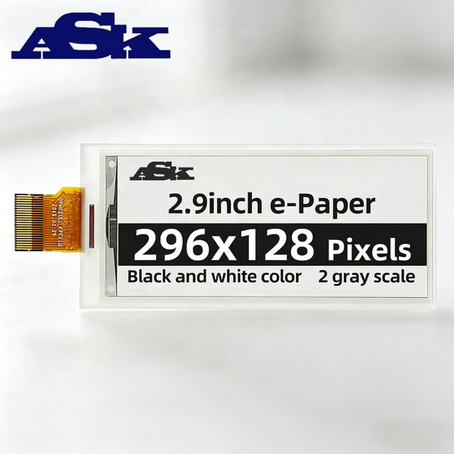 2.9" E Ink Display Module | 296x128 Two-Color B/W E-Paper Screen | Bistable Low Power EPD for ESL Kit