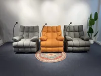 Fauteuil simple multifonctionnel inclinable ou transformable en lit pour salon et chambre, chaise berçante, canapé paresseux de première classe type cabine spatiale