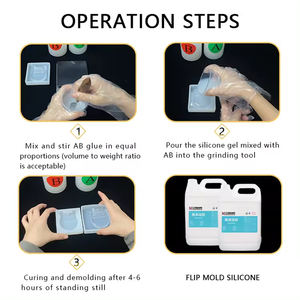 <span class=keywords><strong>Rtv2</strong></span> Silikon Hoch transparente Schmuck form Silikon Platin Cure Zweikomponenten-Flüssig silikon kautschuk - Product Image 3