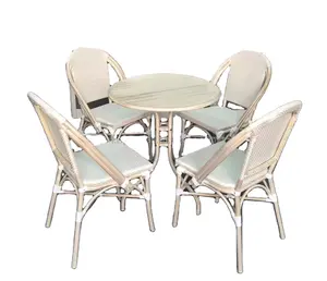 Outdoor <strong>Garden</strong> Furniture <strong>Bistro</strong> Sets French <strong>Bistro</strong> <strong>Table</strong> and 4 Chairs - Product Image 1