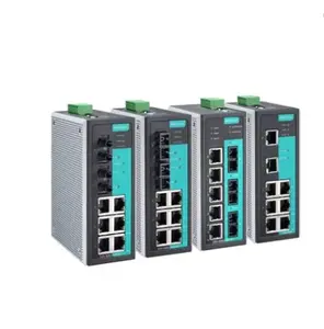 Moxa EDS-408A-SS-SC-T 6 10/100BaseT(X) ports, 2 100BaseFX single-mode ports Entry-level managed Ethernet switch EDS-408A-SS-SC-