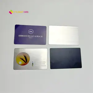 YTS preço de fábrica personalizar cartão de visita de metal Vip Cartão de presente em folha de ouro