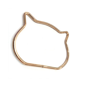 Asa de alambre de hierro con forma de oreja de gato de 4.5 pulgadas y forma de oso de 4 pulgadas, accesorios de moda para bolsos - Product Image 4
