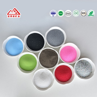 Fourniture en gros de granulats uniformes 20-40 mesh, sable de résine coloré pour revêtement de sol, écologique, non toxique, garantie 3 ans