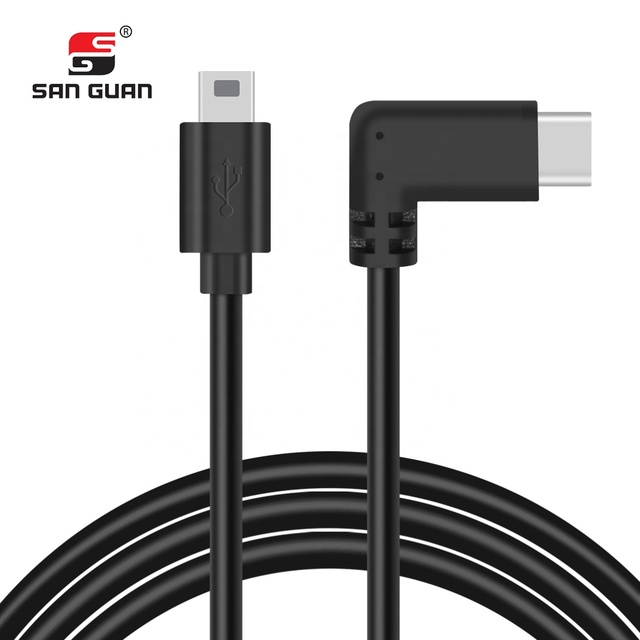 Customized Factory USB Cable USB C to Mini USB Data Charging Cable Mini 5Pin USB/ Micro A/Micro B OTG for Camera & Mobile Phone