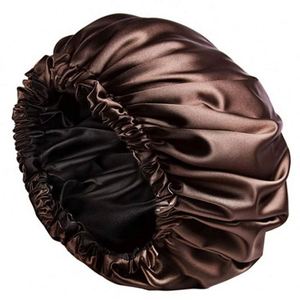 Bonnets en soie réglables à double couche et bandeaux pour cheveux, bonnets de nuit en satin pour femmes - Product Image 6