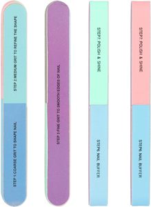 Sıcak Fırsat Profesyonel Altı Taraflı Çift Taraflı Zımpara Tırnak Törpüsü 100 Kum Yeni Tasarım Lüks Pedikür Düz Desen - Product Image 5