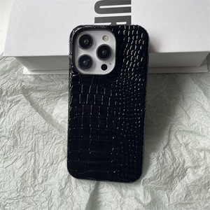 <span class=keywords><strong>Coque</strong></span> de protection élégante en cuir PU texture <span class=keywords><strong>crocodile</strong></span>, style professionnel, pour <span class=keywords><strong>iPhone</strong></span> 17 16 15 14 13 Pro Max - Product Image 3