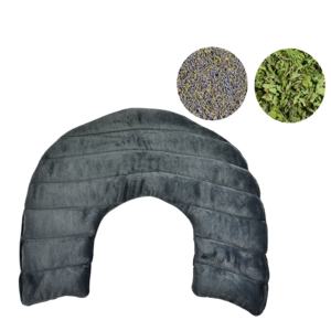 Mikrowellen-Heiz kissen mit gewichteter Strick technik Heiß-Kalt-Therapie-Wickel zur Linderung von Nacken-und Schulter schmerzen - Product Image 1