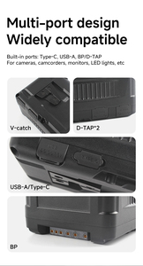 Batterie V-Mount 155Wh BP-VL155 avec USB-C PD 65W D-TAP pour caméra <span class=keywords><strong>Sony</strong></span> FX9 <span class=keywords><strong>FX6</strong></span> FS7 ARRI RED Blackmagic, éclairage vidéo LED, moniteur - Product Image 4