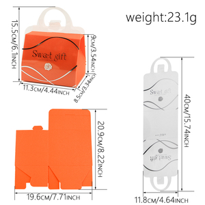 Scatola di Lusso per Bomboniere <span class=keywords><strong>Matrimonio</strong></span> in Cartone, Confezione per Dolci con Manico, Riciclabile e Pieghevole, per Matrimoni e Compleanni - Product Image 3