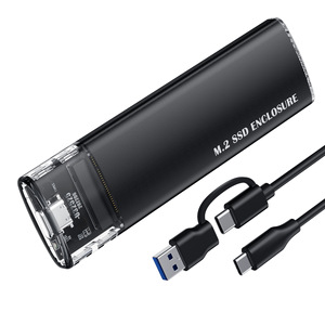 Carcasa para SSD M.2 de 8TB, Aleación de Aluminio, USB 3.2 Gen 2 Tipo C, Unidad Externa NVMe para Almacenamiento Móvil - Product Image 1