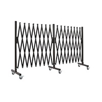 Clôture de sécurité rétractable X Expand Gate Porte pliante en alliage de fer en aluminium Pliable Portes de jardin Clôtures Cour Portes en diamant