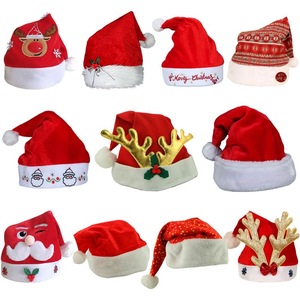 Nouvel an doux en peluche épais rouge blanc casquette <span class=keywords><strong>de</strong></span> père noël <span class=keywords><strong>pas</strong></span> <span class=keywords><strong>cher</strong></span> Promotion chapeau <span class=keywords><strong>de</strong></span> noël pour adultes et enfants chapeau <span class=keywords><strong>de</strong></span> noël - Product Image 2