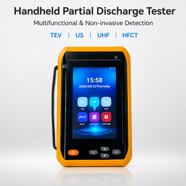 Multifunctional PD Analyzer Switchgear High Voltage Equipment UHF Detection IEC 60270 Compliant High Accuracy Handheld IP65