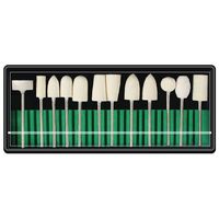 Lot de 12 embouts de polissage en feutre de laine multi-formes pour ongles en acrylique et vernis gel NAD041