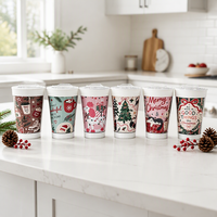 Mug à café pour cadeau de Noël, 16 oz, anti-renversement, base stable, mug original pour la maison, le bureau